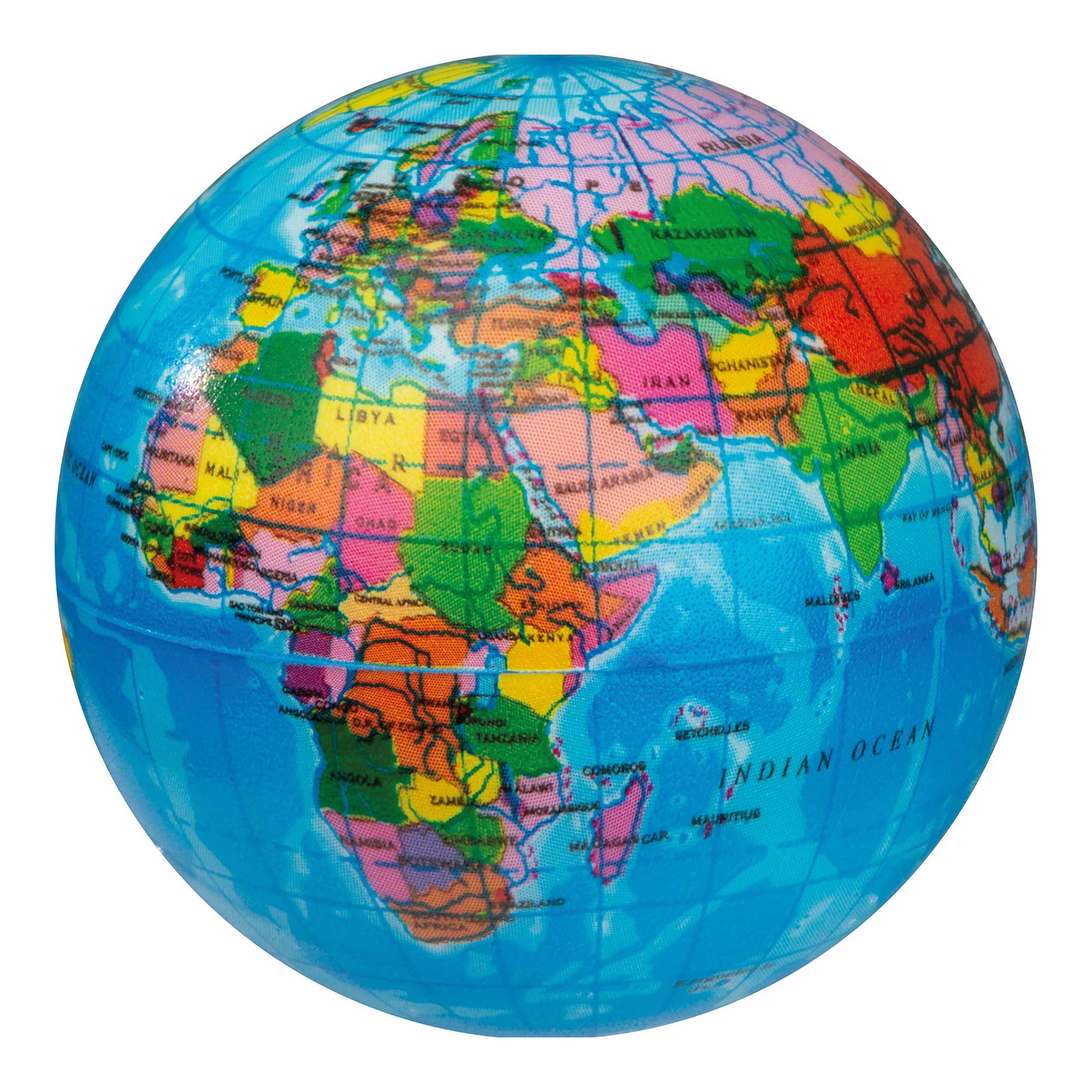 Jucarie minge antistres, glob pamantesc