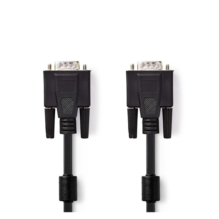 Nedis CCGP59000BK20 VGA kábel, Apa/apa, 2m