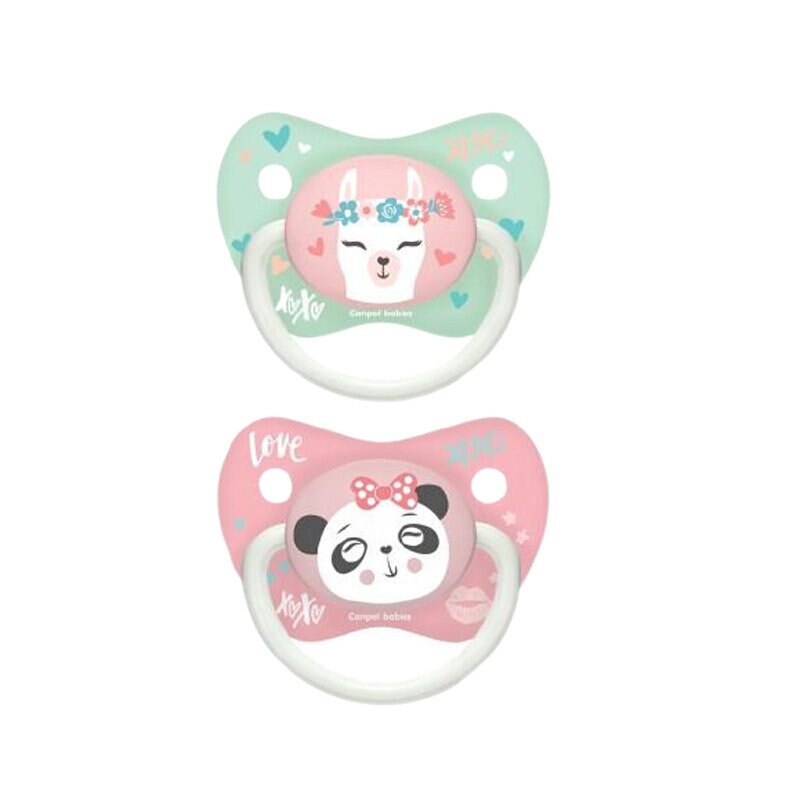 Set 2 suzete Canpol, Love XoXo, panda roz, +18 luni