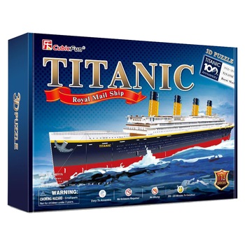 Puzzle 3D Cubic Fun - Nava Mare Titanic, 113 piese Puzzle 3D Cubic Fun - Nava Mare Titanic, 113 piese