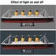 Пъзел 3D Cubic Fun LED - Titanic, 266 части