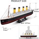 Пъзел 3D Cubic Fun LED - Titanic, 266 части