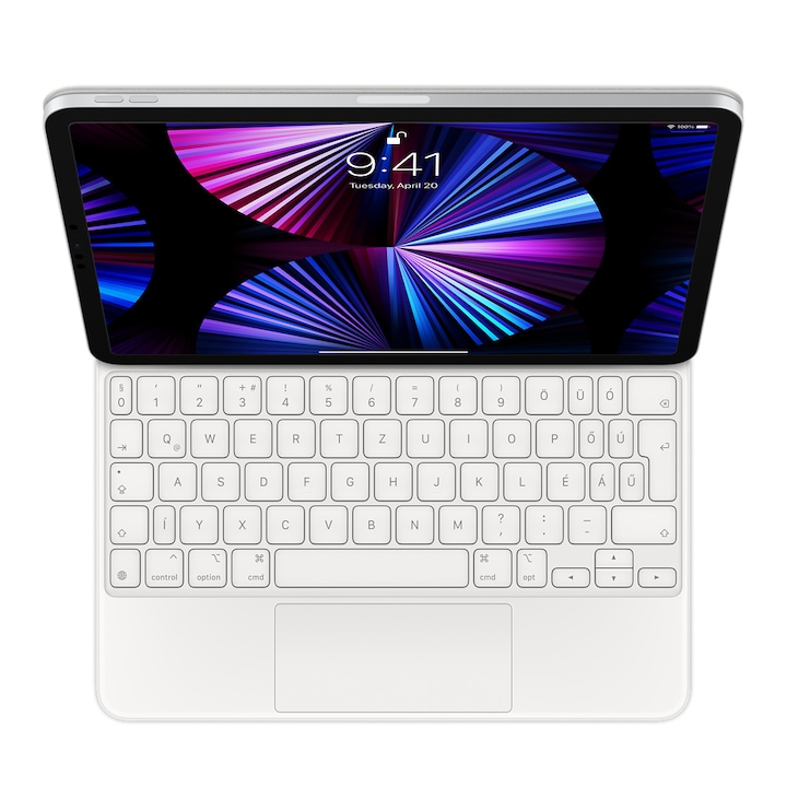 Apple Magic Keyboard iPad Pro 11" (3rd gen) és iPad Air (4th gen) készülékhez, magyar kiosztás, fehér