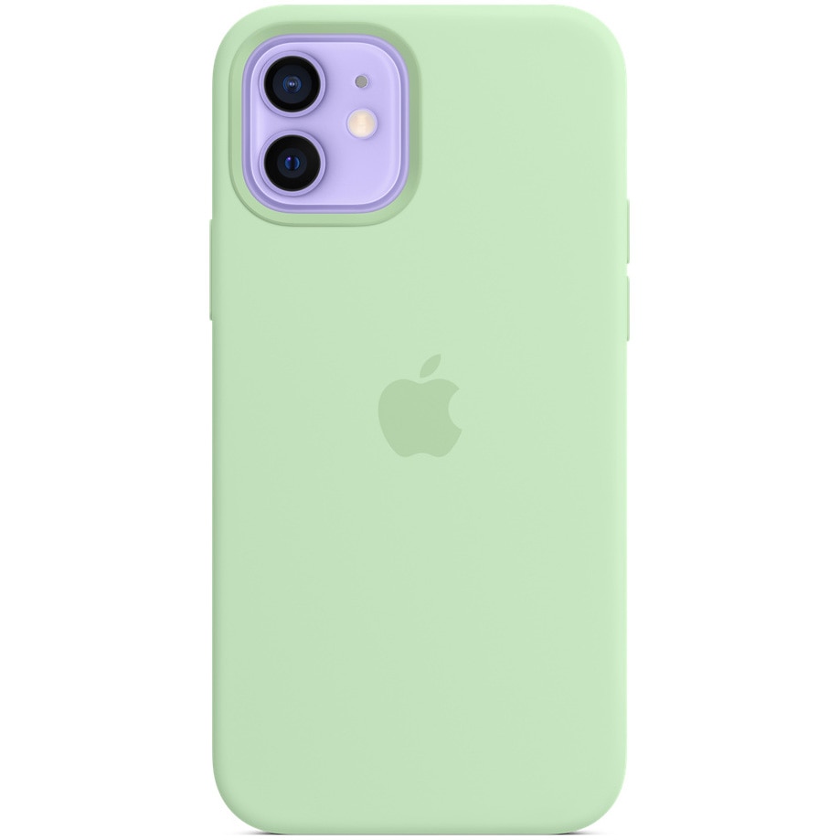 Husa de protectie Apple Silicone Case MagSafe pentru Iphone 12/12 Pro, Pistachio