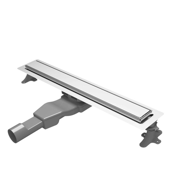 Rigola pentru dus Wirquin Essentiel Flat Linear, debit 36 l/min, otel inoxidabil, 600 mm