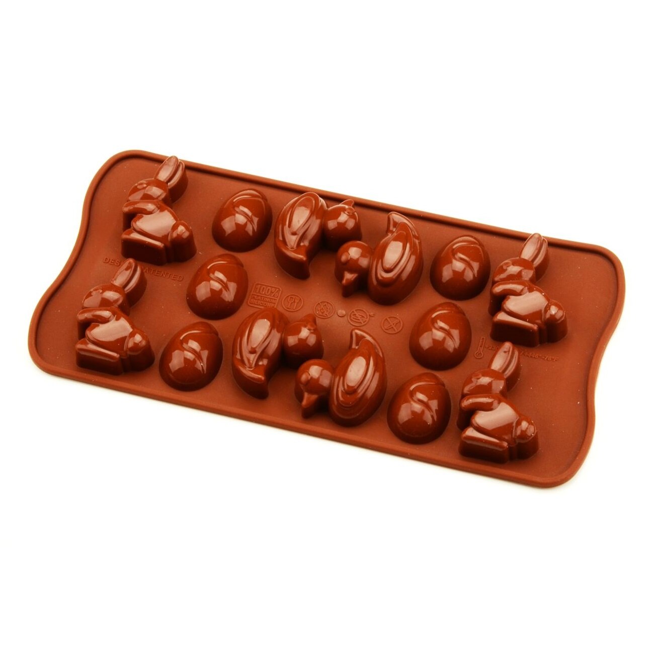 Matrita ciocolata Easter, silicon, 14 cavitati, Silikomart