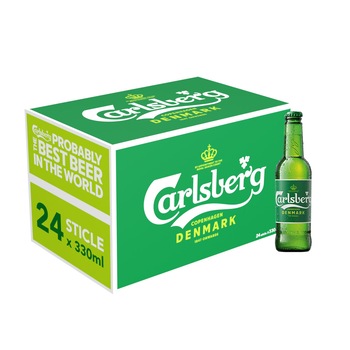 Bere Blonda Carlsberg, Sticla, 24 x 0.33l Bere Blonda Carlsberg, Sticla, 24 x 0.33l
