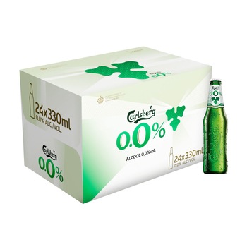 Bere Blonda Carlsberg, Fara Alcool, 24 x 0.33l Bere Blonda Carlsberg, Fara Alcool, 24 x 0.33l