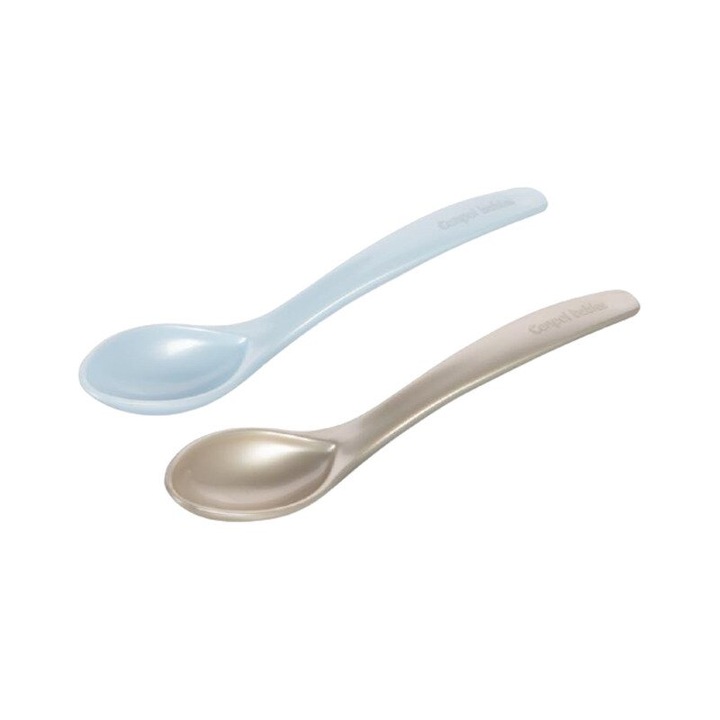 Комплект 2 чаени лъжички синя и кафява +4 месеца