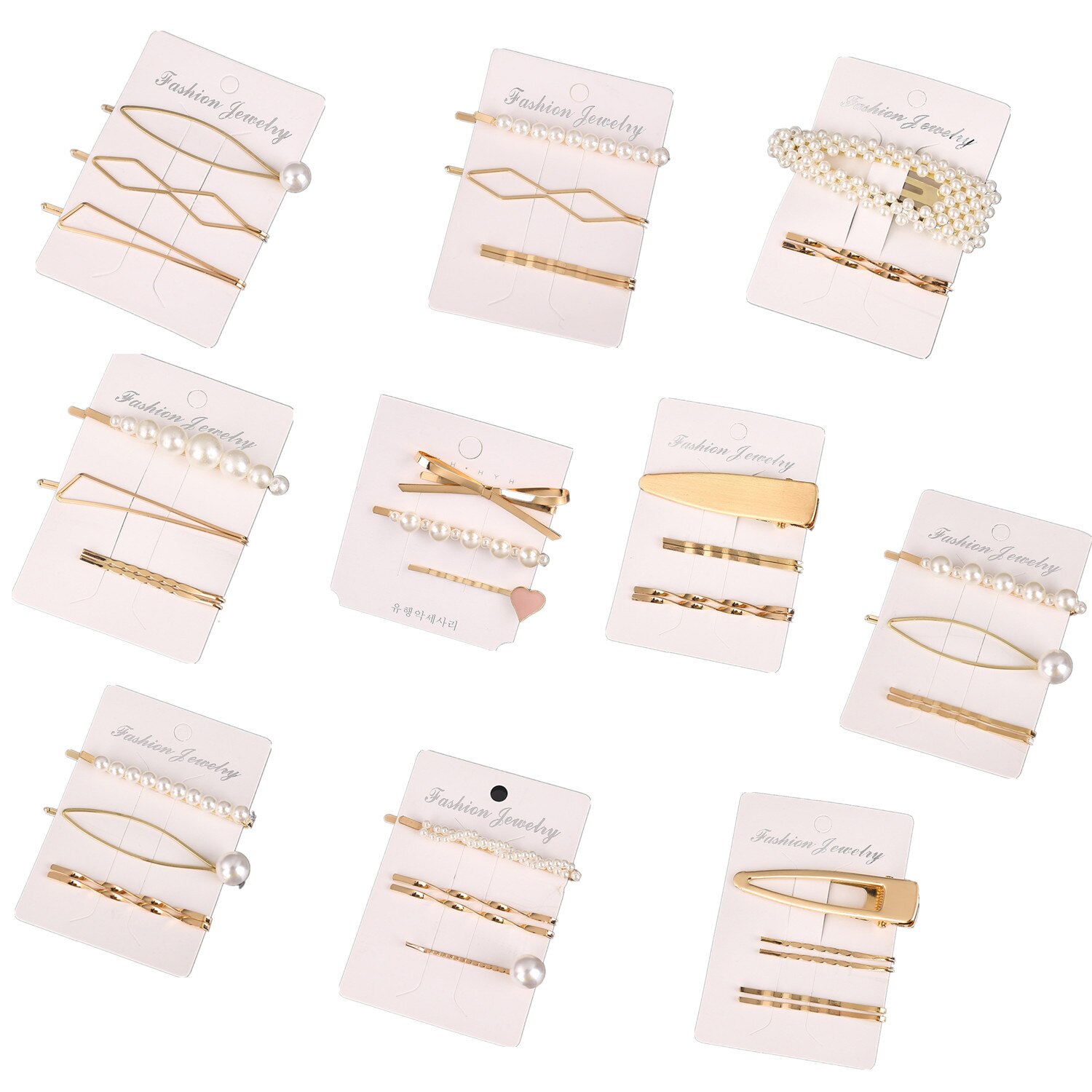 Set 39 clame de par Pili-Paradise, Pentru fete, Multicolor