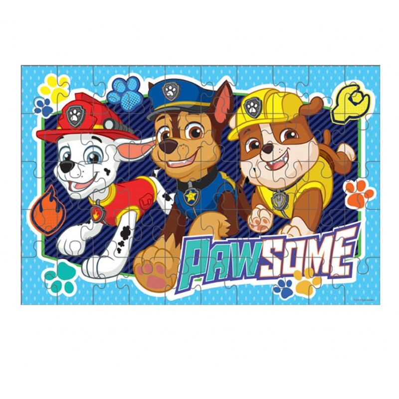 Puzzle Paw Patrol - Pawsome , 50 piese , 40 x 29 cm, Multicolor