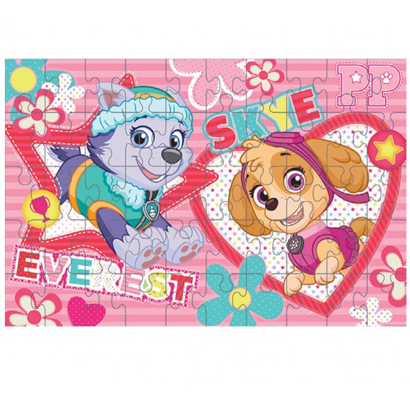 Puzzle Paw Patrol - Skye and Everest , 50 piese , 40 x 29 cm, Multicolor