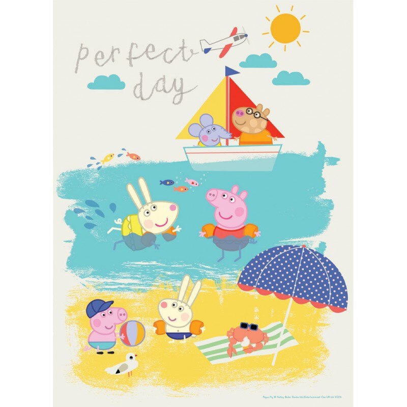 Puzzle Peppa Pig Perfect Day , 24 piese , 30.5 x 22.5 cm, Multicolor