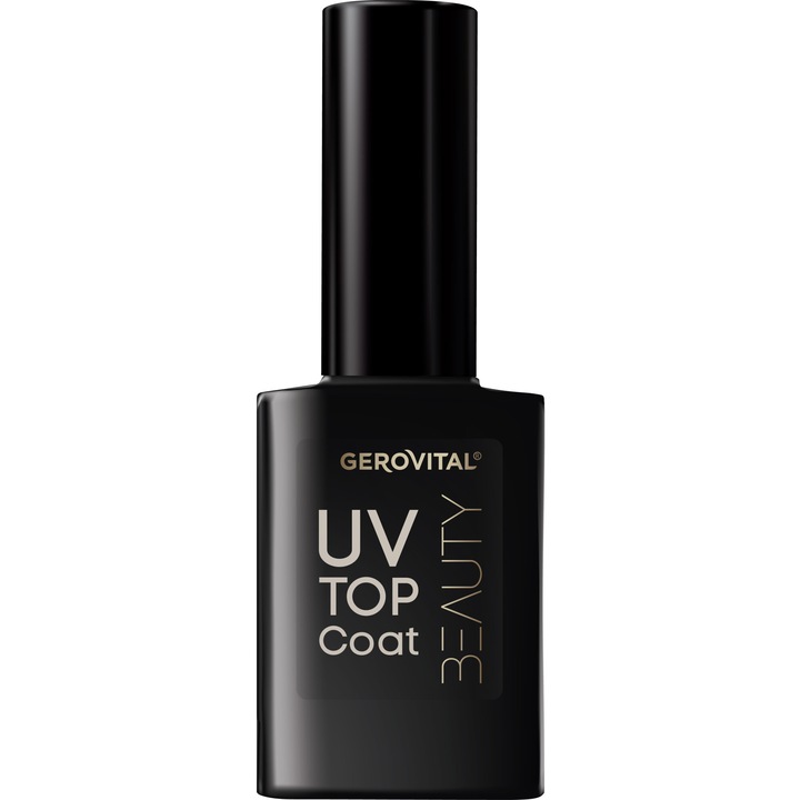 Lac de unghii Gerovital Beauty UV Top Coat, fara lampa UV, 11 ml