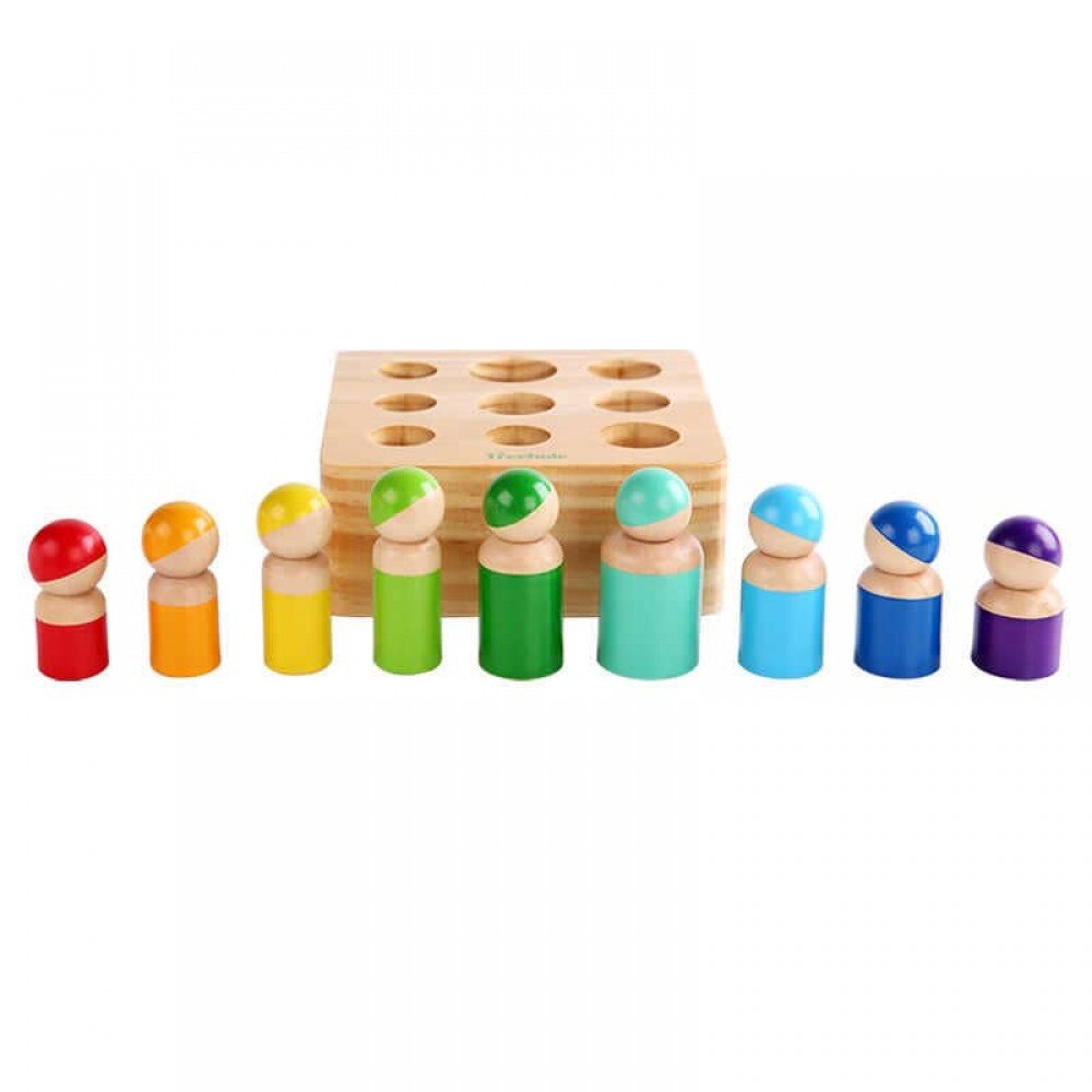 Papusi Montessori Peg Dolls