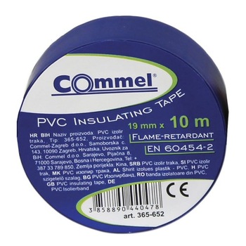 Banda izolatoare, albastru, 10m, latime 19mm, 524307 Banda izolatoare, albastru, 10m, latime 19mm, 524307