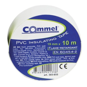 Banda izolatoare, alb, 10m, latime 15mm, 524302 Banda izolatoare, alb, 10m, latime 15mm, 524302