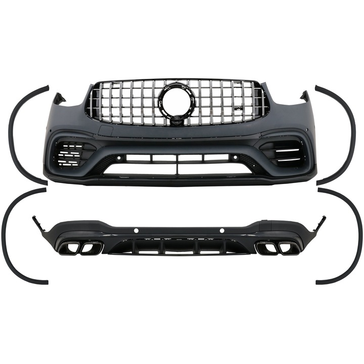 Комплект за екстериор на автомобил, съвместим с Mercedes GLC SUV X253 2020-Up GLC63 Design