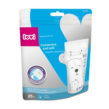 Pungi pentru stocarea laptelui 25 buc, Lovi, 12/208 Pungi pentru stocarea laptelui 25 buc, Lovi, 12/208