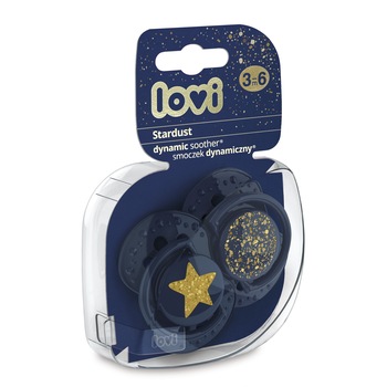 Set 2 Suzete Silicon Dynamic 3-6 luni, Lovi, Stardust Blue - 22/893blue Set 2 Suzete Silicon Dynamic 3-6 luni, Lovi, Stardust Blue - 22/893blue