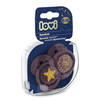 Set 2 Suzete Silicon Dynamic 6-18 luni, Lovi, Stardust Violet - 22/894violet Set 2 Suzete Silicon Dynamic 6-18 luni, Lovi, Stardust Violet - 22/894violet
