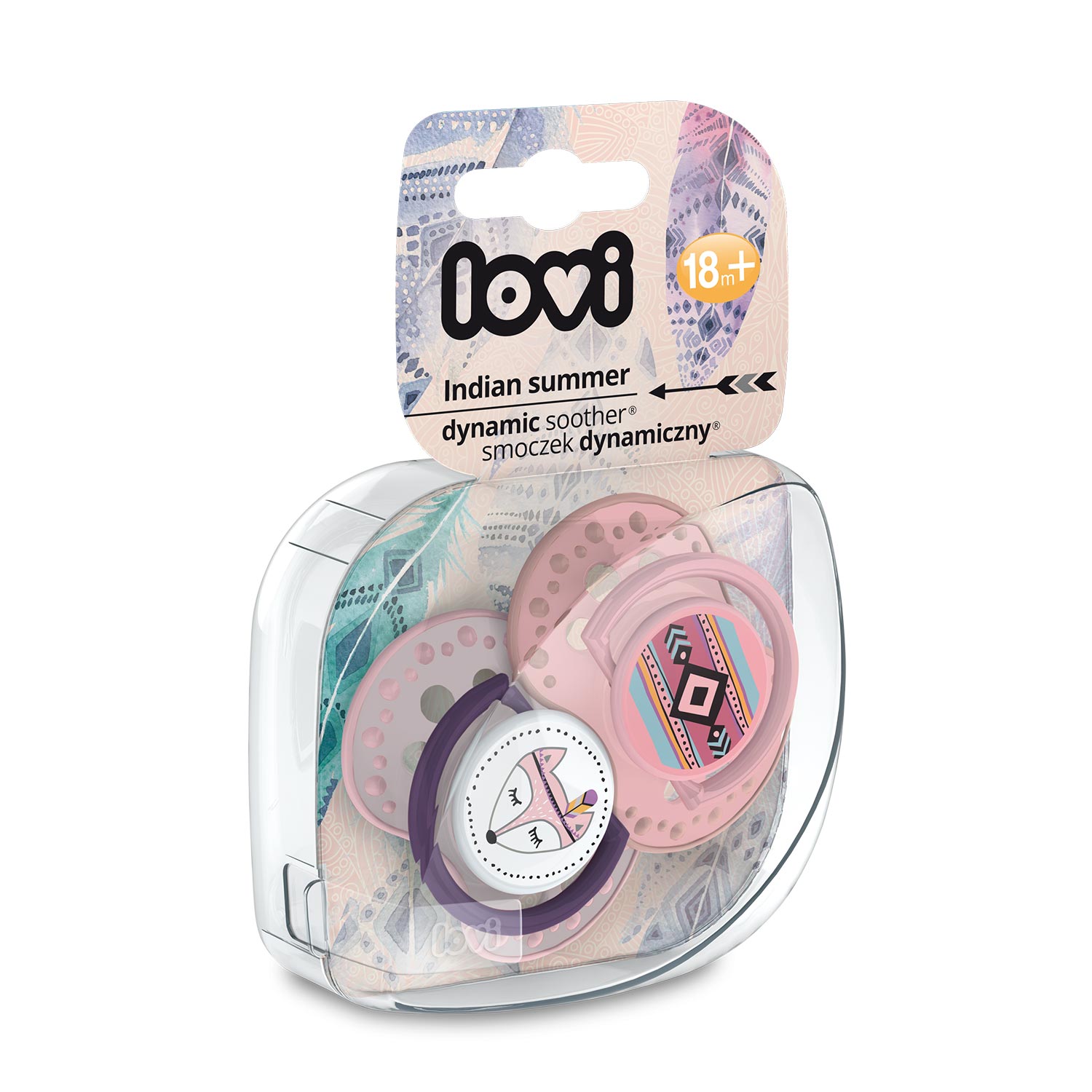 Set 2 Suzete Silicone Dynamic 18+ luni, Lovi, Indian Summer - 22/876girl