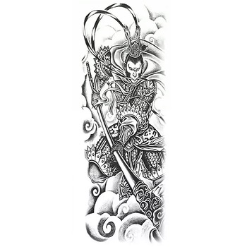 Tatuaj temporar impermeabil, bratul complet si Extra mare, Pentru brate sau picioare si corp, Dimensiune 17.8x 48cm, QB-3065 Tatuaj temporar impermeabil, bratul complet si Extra mare, Pentru brate sau picioare si corp, Dimensiune 17.8x 48cm, QB-3065