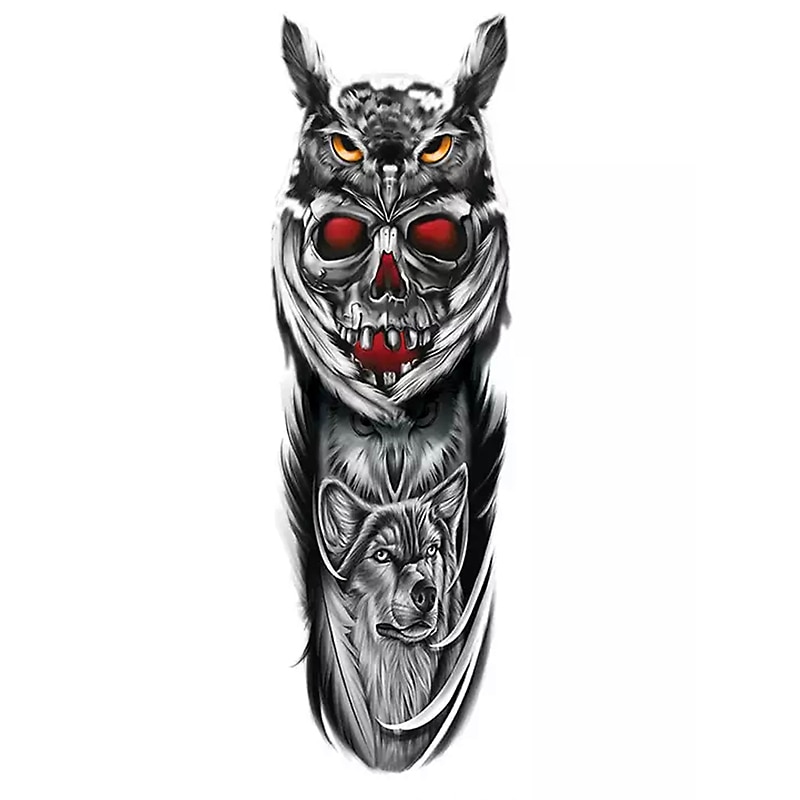 Tatuaj temporar impermeabil, bratul complet si Extra mare, Pentru brate sau picioare si corp, Dimensiune 17.8x 48cm, TQB-162