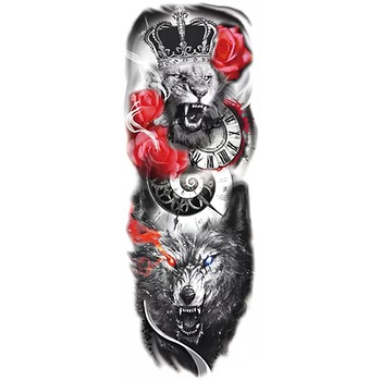 Tatuaj temporar impermeabil, bratul complet si Extra mare, Pentru brate sau picioare si corp, Dimensiune 17.8x 48cm, TQB-101 Tatuaj temporar impermeabil, bratul complet si Extra mare, Pentru brate sau picioare si corp, Dimensiune 17.8x 48cm, TQB-101