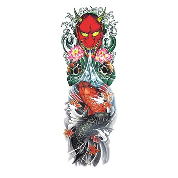 Tatuaj temporar impermeabil, bratul complet si Extra mare, Pentru brate sau picioare si corp, Dimensiune 17.8x 48cm, QB-3025 Tatuaj temporar impermeabil, bratul complet si Extra mare, Pentru brate sau picioare si corp, Dimensiune 17.8x 48cm, QB-3025