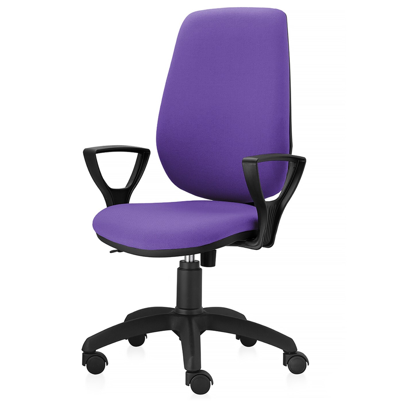 Scaun ergonomic de birou TRAFFIC CHAIRS START, tapiterie sezut si spatar textil, MOV, mecanism balans