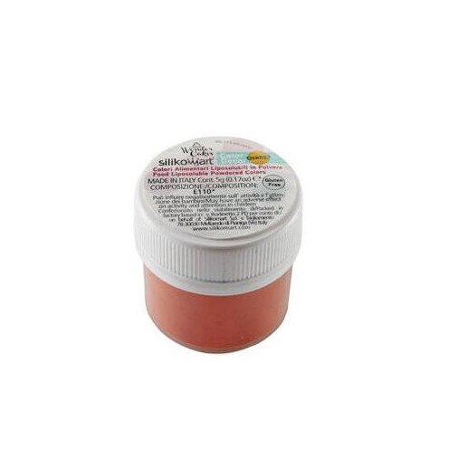 Colorant alimentar pudra, Silikomart, portocaliu, 5 g