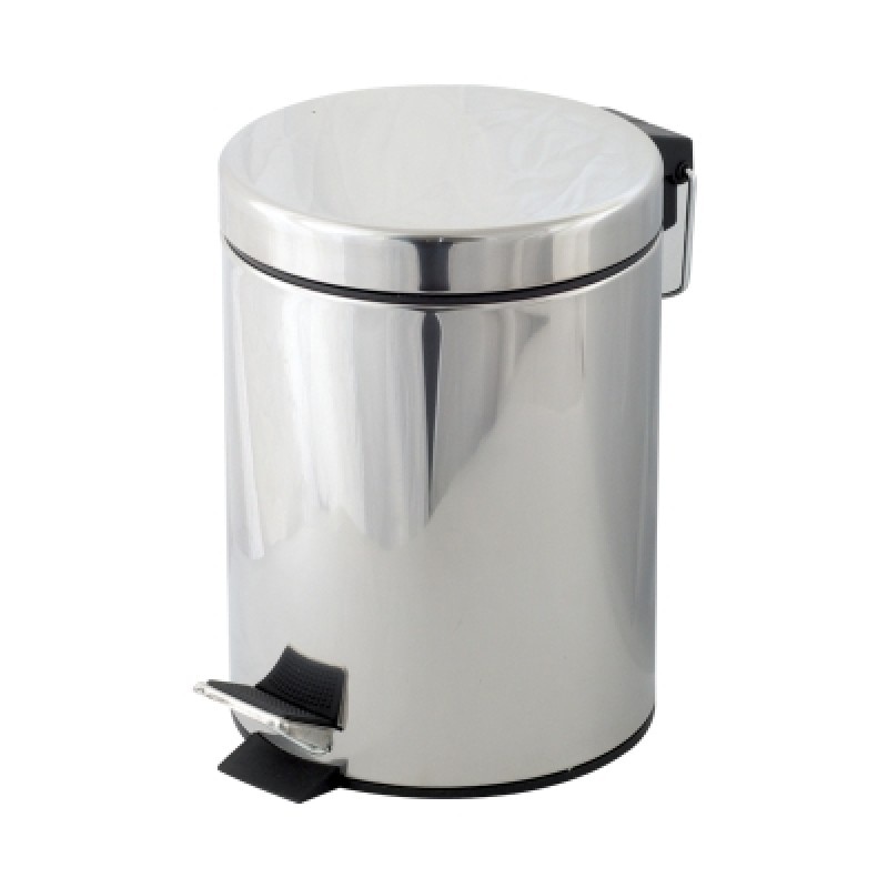 Cos gunoi cu pedala, inox 5L