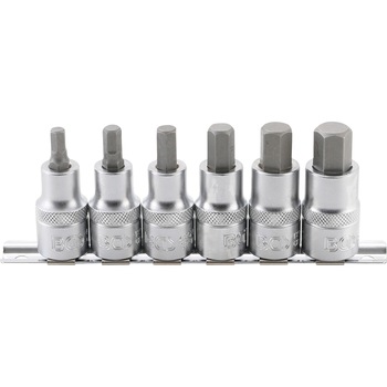 Set cu biti imbus hexagon 6-14 mm, antrenare cu tubulara 1/2  Set cu biti imbus hexagon 6-14 mm, antrenare cu tubulara 1/2