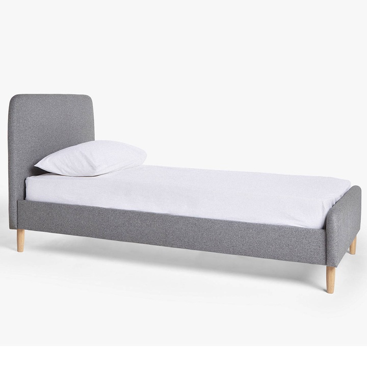 Cearceaf de pat Frotir cu elastic, 120x200 cm, Alb