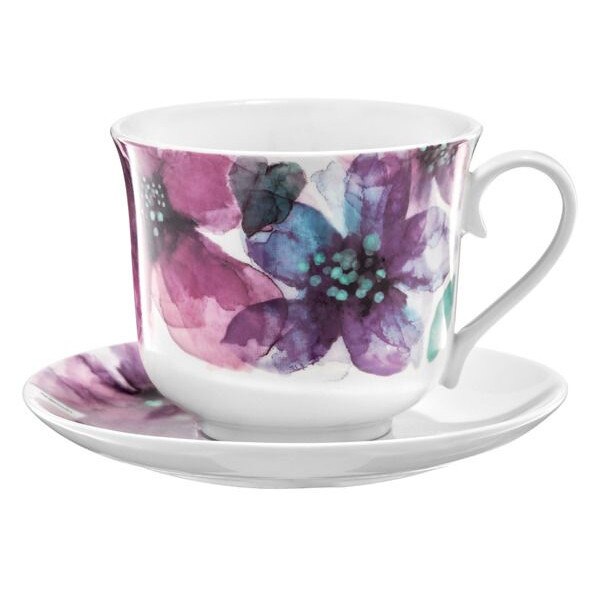 Cana cu farfurioara Ambition 450ml Watercolour