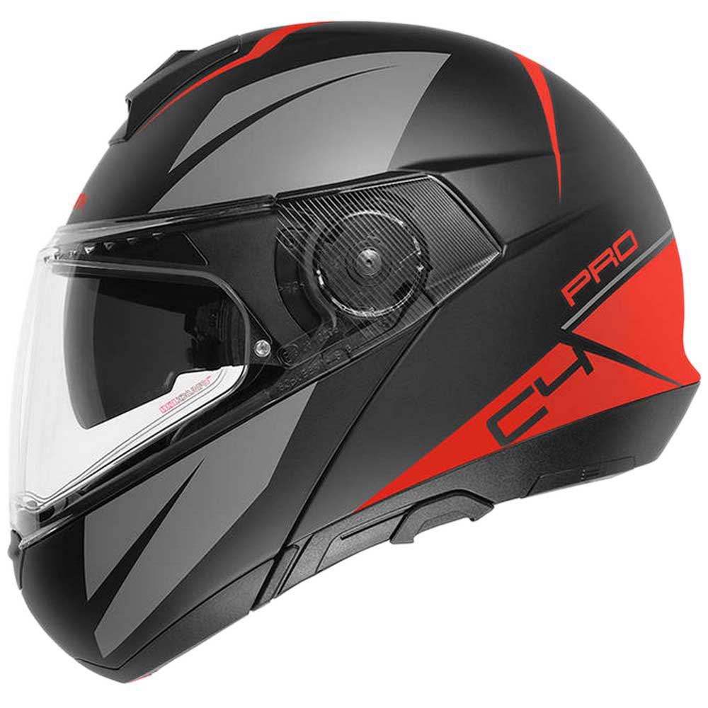 Casca moto, Schuberth, C4 Pro Merak, Captuseala detasabila si lavabila, Negru/Rosu