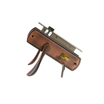 Broasca completa 55 cu butuc cu buton, 4 chei Cupru, 56Y Broasca completa 55 cu butuc cu buton, 4 chei Cupru, 56Y