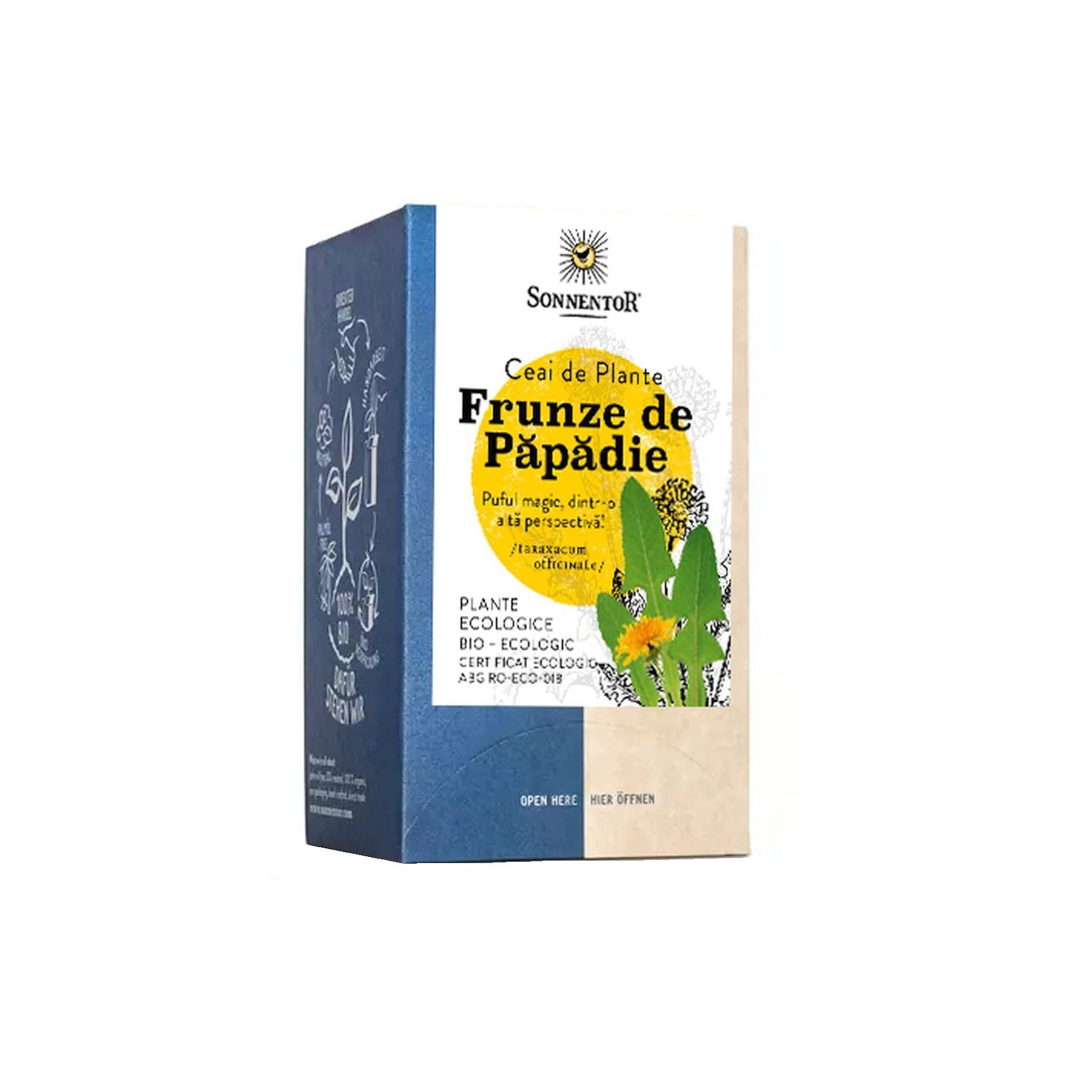 Ceai plic plante, aroma Papadie, 18 plicuri