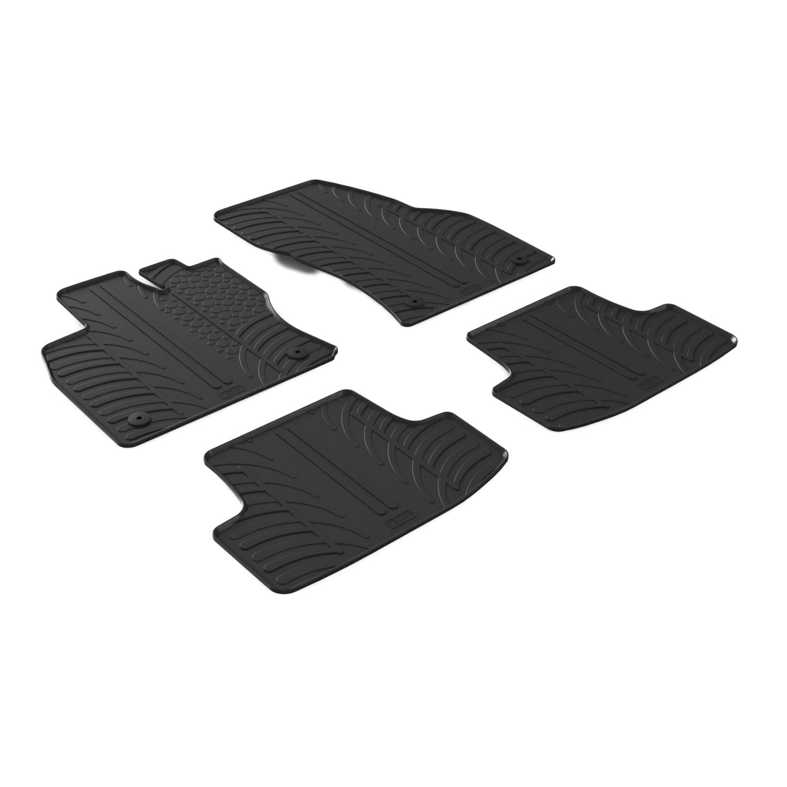 Set covorase Gledring Slovenia, cauciuc, pentru VW T-ROC SUV 12.2017-, negru, 4 buc