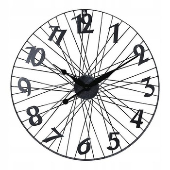 Ceas de perete, Koopman, roata de bicicleta, metal, 60cm Ceas de perete, Koopman, roata de bicicleta, metal, 60cm