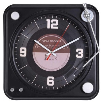 Ceas de perete Gramofon, Koopman, analog, cifre si liniute, design retro, 35 cm Ceas de perete Gramofon, Koopman, analog, cifre si liniute, design retro, 35 cm