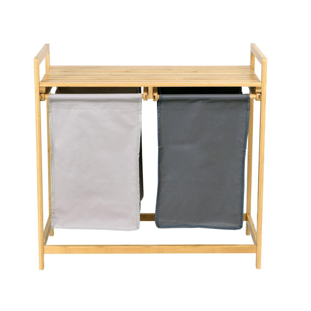 Cos de rufe, GOCKOWIAK, haine si jucarii, 2 compartimente, bambus, model 2