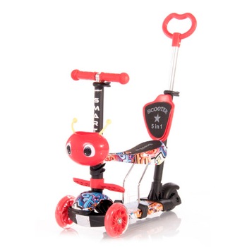 Trotineta Lorelli cu Scaunel pentru Copii Smart Plus, Graffiti Trotineta Lorelli cu Scaunel pentru Copii Smart Plus, Graffiti