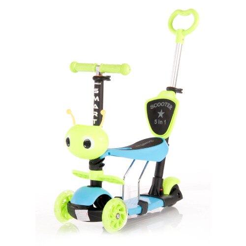 Trotineta Lorelli cu Scaunel pentru Copii Smart Plus, Blue Green