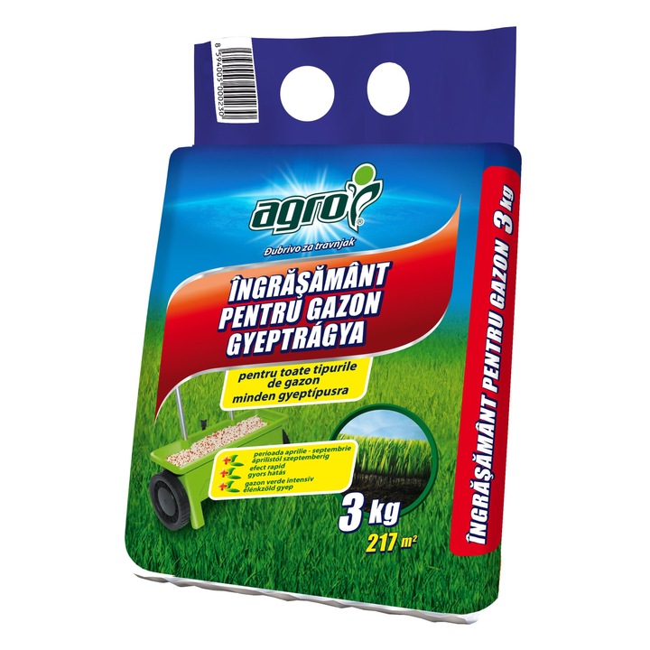 Ingrasamant pentru gazon AIX©, granulat combinat, 3 kg