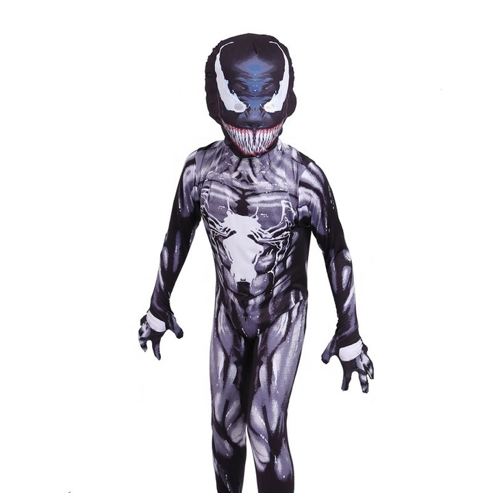 Costum carnaval copii Venom , mulat, negru ,3-4ani