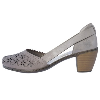Pantofi dama, din piele naturala, Rieker, 40986-64-14-21-22, gri, Gri Pantofi dama, din piele naturala, Rieker, 40986-64-14-21-22, gri, Gri