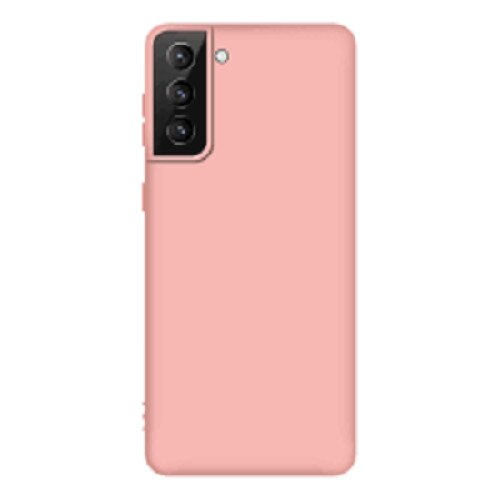 Husa compatibila cu Samsung Galaxy S21 Liquid Silicon- Roz deschis