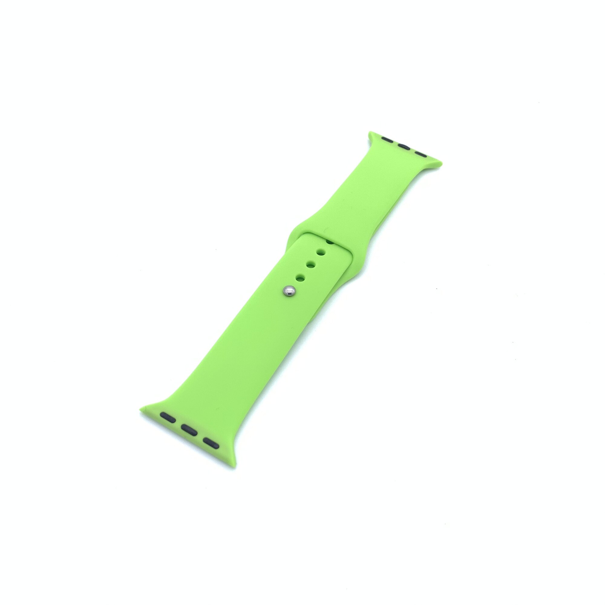 Curea Silicon Compatibila Apple Watch Seria 1, 2, 3, 4, 5, 6, SE, pentru 38/40mm S Verde